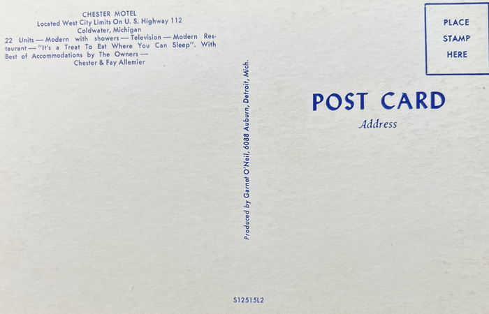 Chester Motel (Econolodge) - Old Postcard Shots (newer photo)